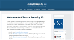Desktop Screenshot of climatesecurity101.org