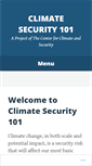 Mobile Screenshot of climatesecurity101.org